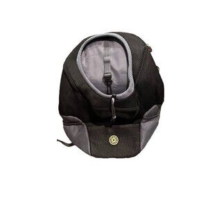 Sport Sack Dog Pet Backpack Hiking Travel Biking Carrier 16” Black S/M Breed
